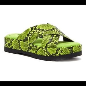 Rocket Dog Snake-Embossed Platform Sandals